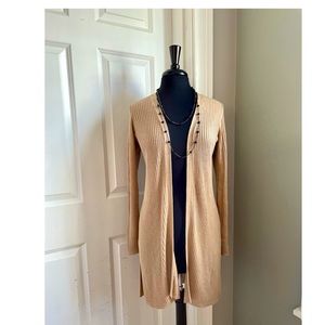 Cable & Gauge Long Cardigan Sweater